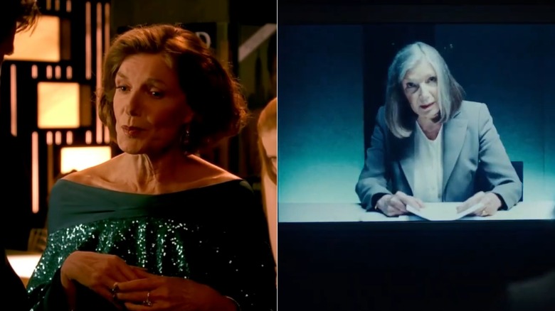 A side-by-side photo of Susan Sullivan in Castle and Diary of a Spy.