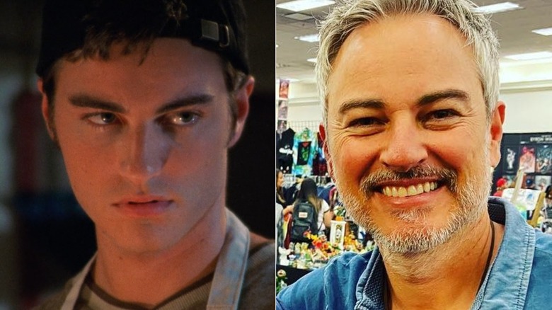 A split image of Kerr Smith as Jack McPhee on Dawson's Creek, and in a 2023 selfie