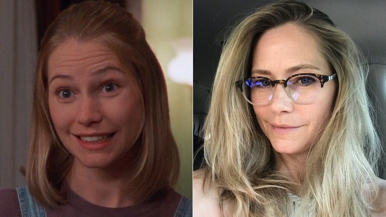 A split image of Meredith Monroe as Andie McPhee on Dawson's Creek, and in an instagram selfie