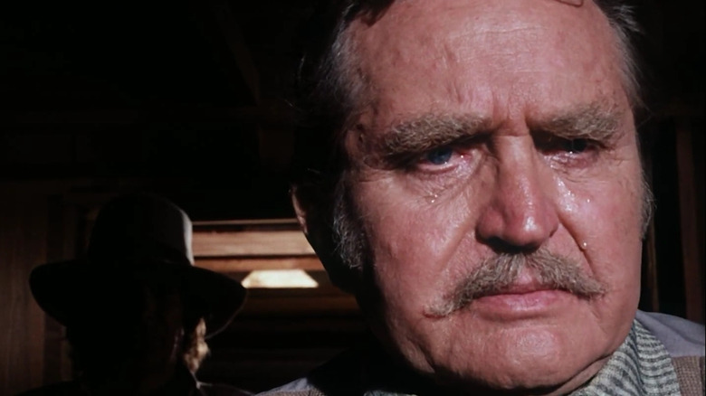 Karl Swenson's Lars confides in Michael Landon's Charles, on Little House on the Prairie.