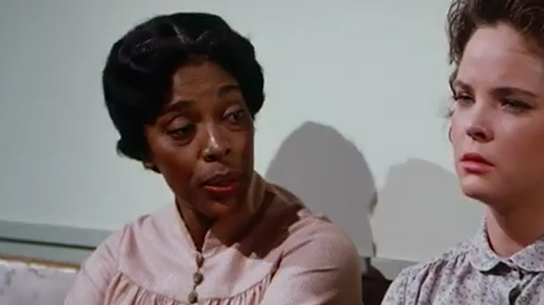 Ketty Lester as Hester-Sue comforts Melissa Sue Anderson's Mary on Little House on the Prairie.