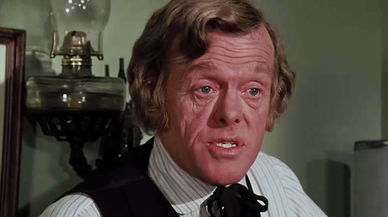 Kevin Hagen as Dr. Baker deals with a difficult patient on Little House on the Prairie.