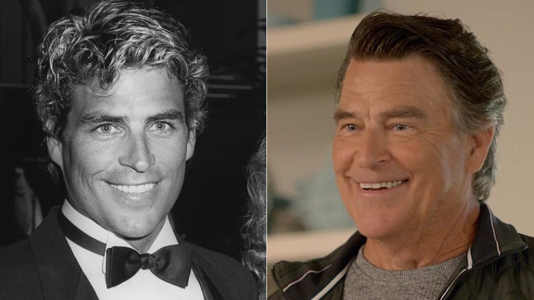 Ted McGinley at the wrap party for The Love Boat, and on Shrinking as Derek Bishop