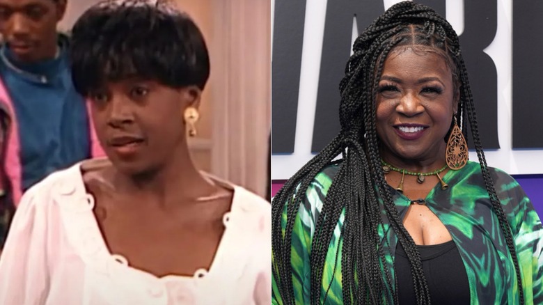 Charnele Brown as Kimberly on A Different World, and attending the BET Awards in 2024
