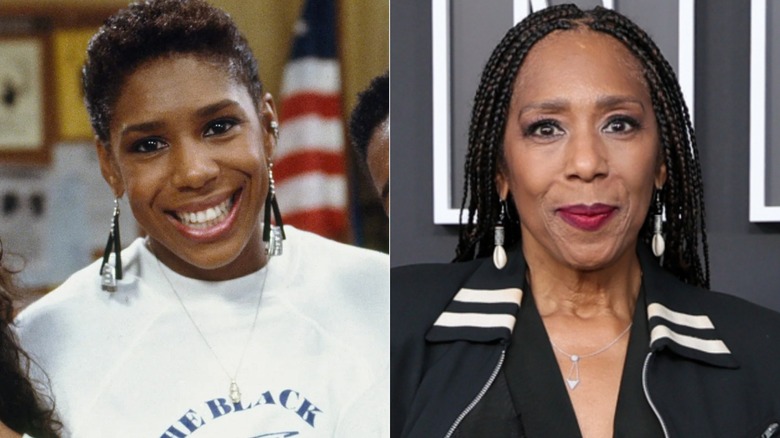 Dawnn Lewis as Jaleesa on a Different World, and attending the premiere of Netflix's Nemesis in 2026.