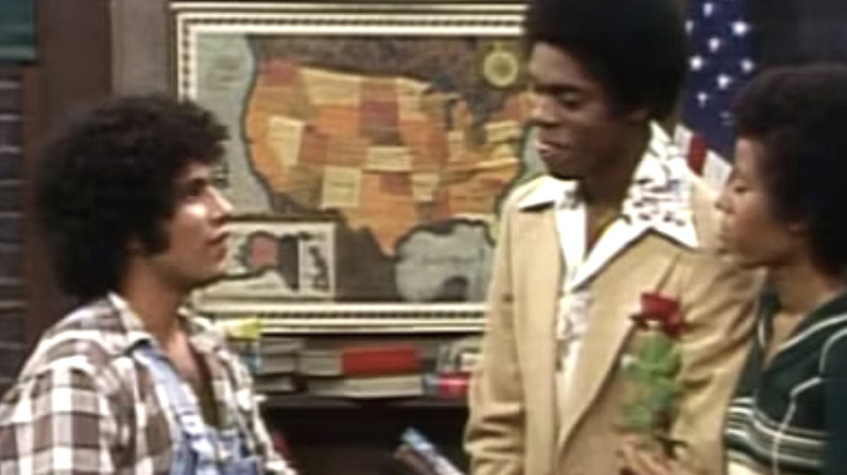 Juan Epstein talking to Freddie Washington and Vernajean Williams as they plan to get married