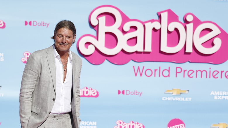 Ty Pennington in suit at Barbie movie premiere