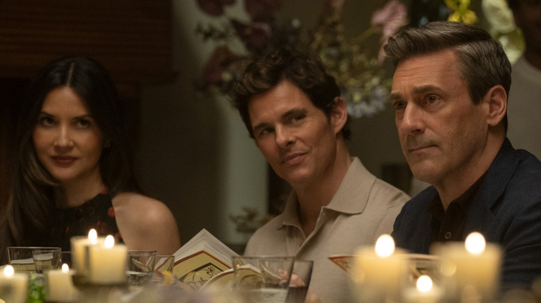 Olivia Munn, James Marsden and Jon Hamm in Your Friends & Neighbors Season 2