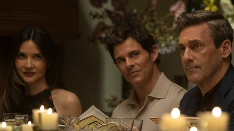 Olivia Munn, James Marsden and Jon Hamm in Your Friends & Neighbors Season 2