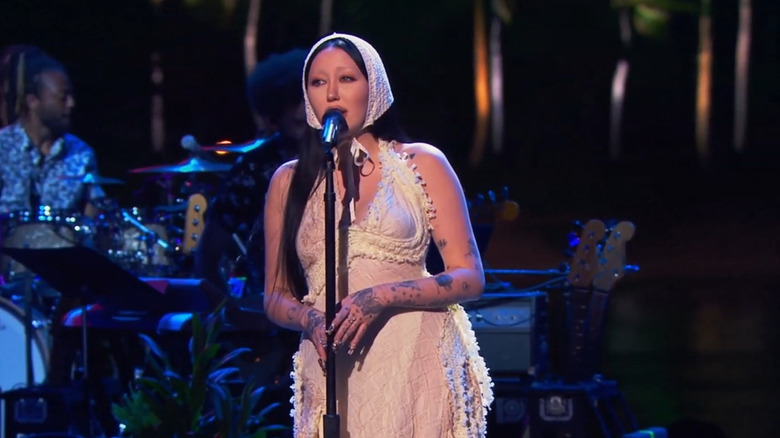 Noah Cyrus performs on American Idol