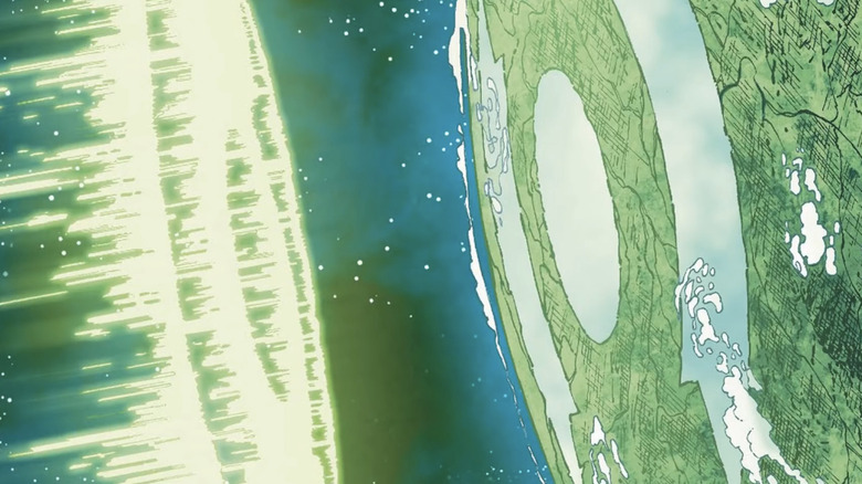 Mogo uses his power ring in an issue of Hal Jordan and the Green Lantern Corps