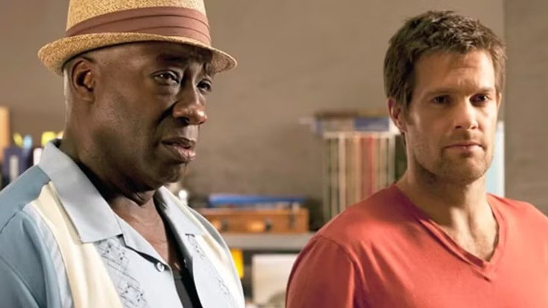 Leo and Walter standing next to each other on "The Finder"