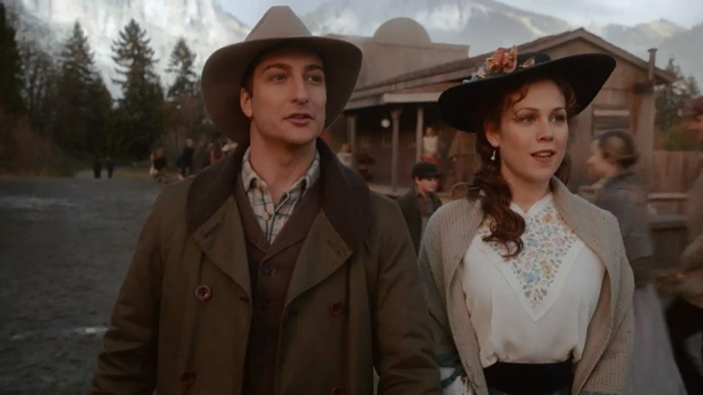Daniel Lissing and Erin Krakow in "When Calls the Heart"