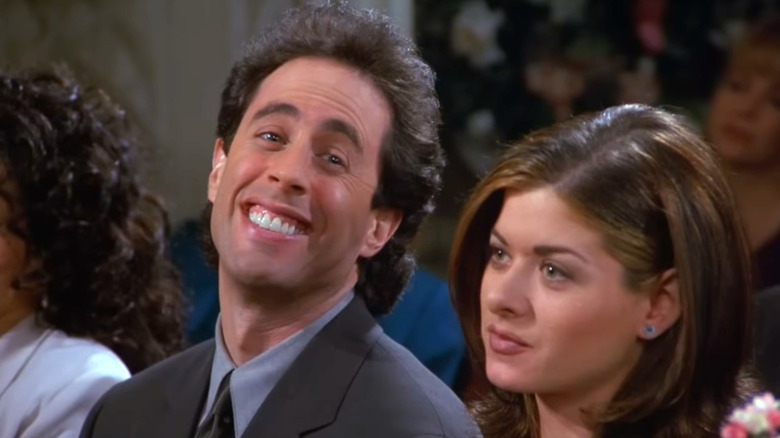 Seinfeld, Jerry reacting to surprise bigoted comment from Beth