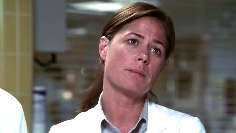 Dr. Abby Lockhart reacting to Pratt's death in ER