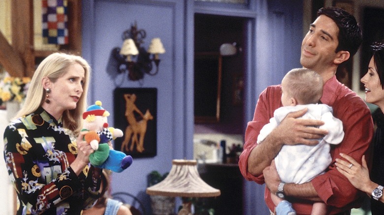 Carol and Ross on Friends
