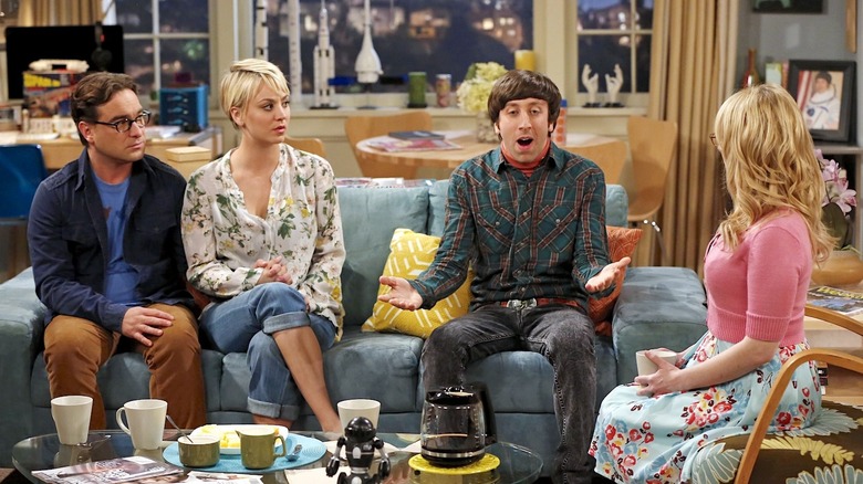 Leonard, Penny, Howard, and Bernadette on The Big Bang Theory
