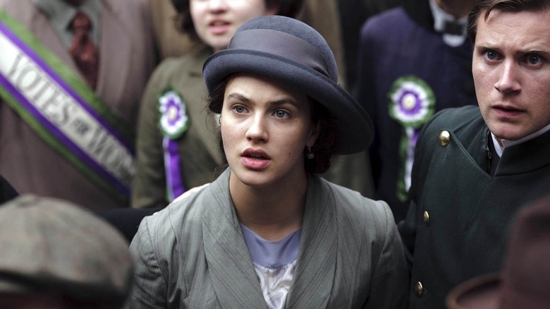 Sybil and Tom at a political rally in Downton Abbey (2010-2015)