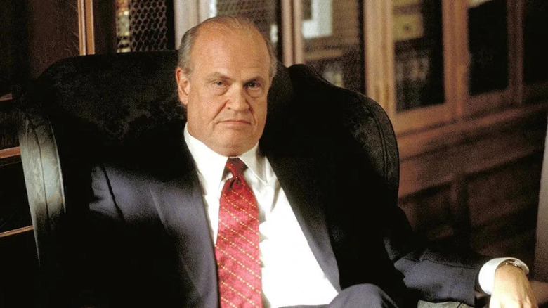 Arthur Branch sits at his desk during Law & Order.