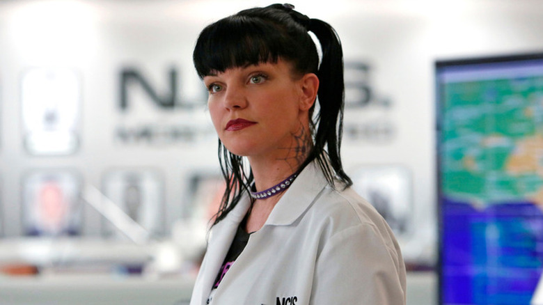 Abby hanging out in a lab on "NCIS"