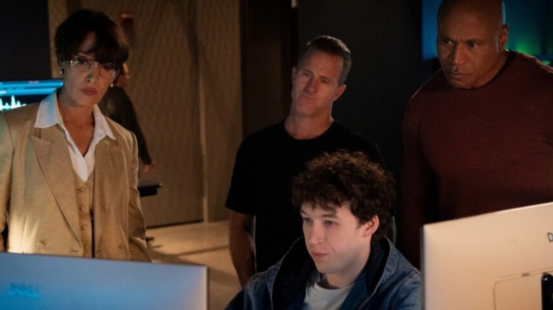 LL Cool J, Jennifer Beals, Devin Druid, and Scott Caan in NCIS New York