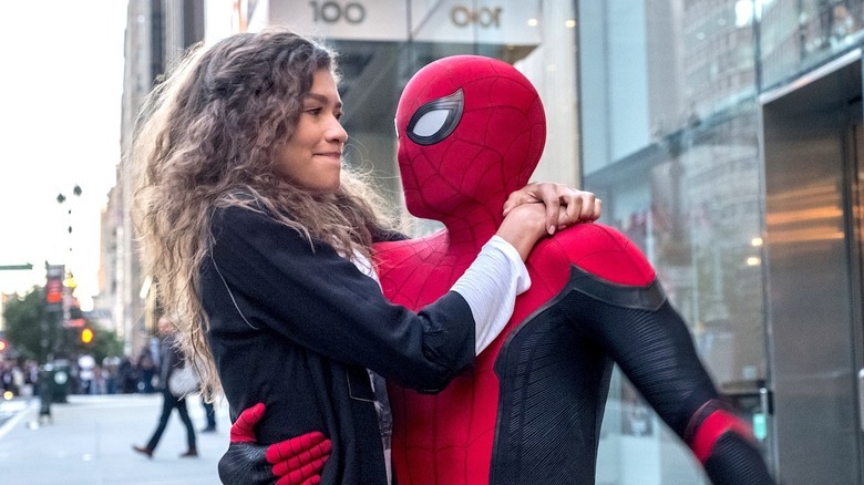 Mary Jane and Peter Parker in Spider-Man: Far From Home
