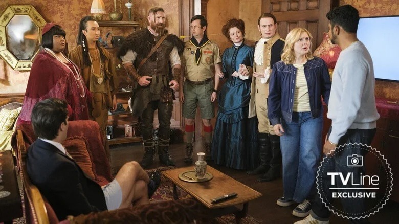 The full ensemble in Ghosts Season 5B