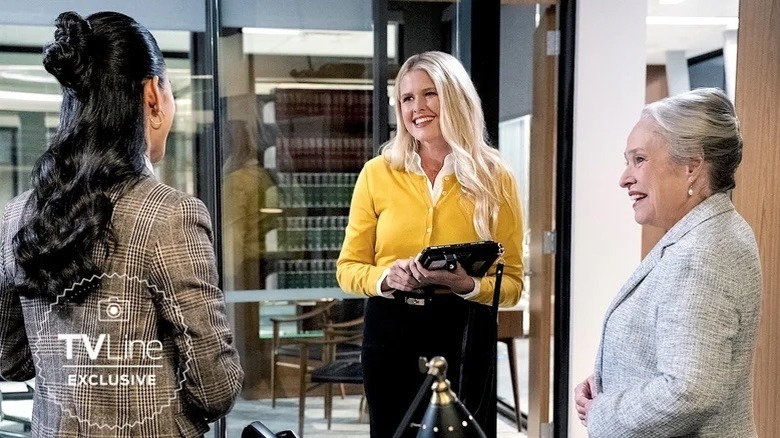 Sarah Wright Olsen and Kathy Bates in Matlock Season 2