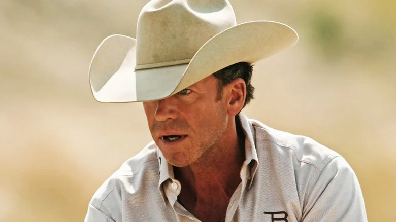 Travis Wheatley wearing a white cowboy hat on Yellowstone (2018-2024)