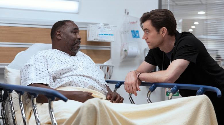 Louie and Langdon in The Pitt Season 2