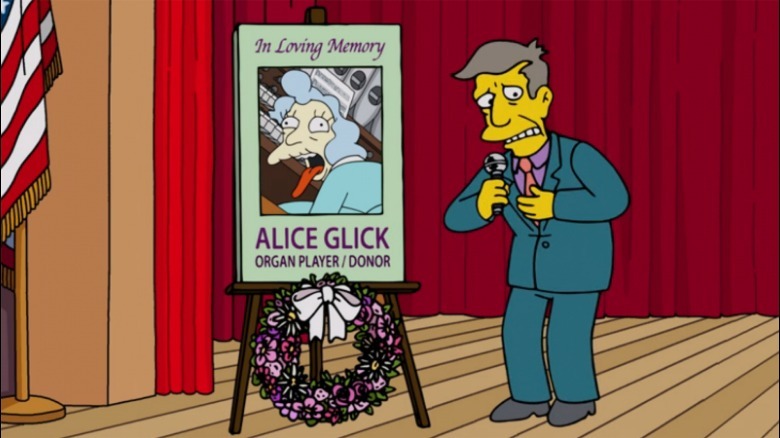 Alice Glick dies on The Simpsons