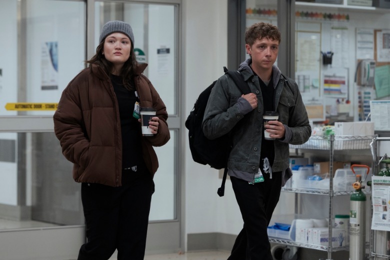 Santos and Whitaker in The Pitt Season 3