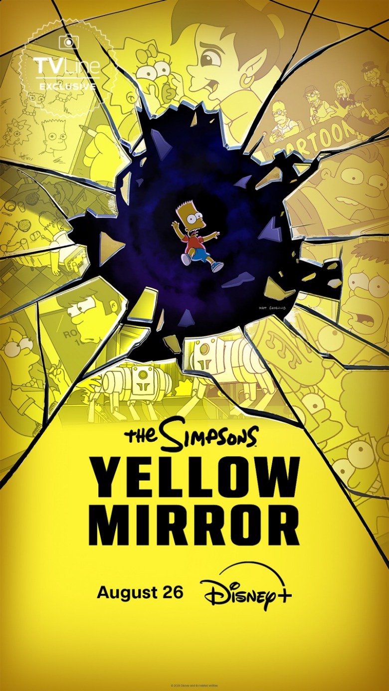 The Simpsons' Yellow Mirror poster for Disney+