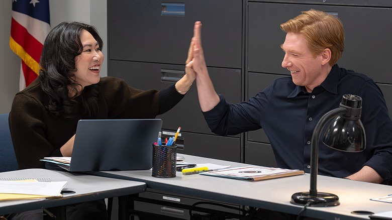 Nicole and Ned in The Paper Season 2