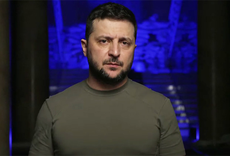 Zelensky Grammys Video