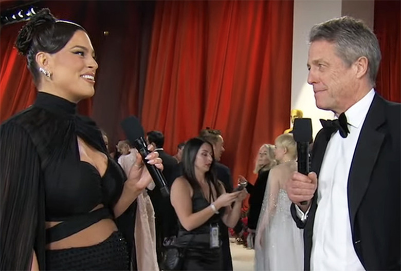 Hugh Grant Oscars Interview Ashley Graham