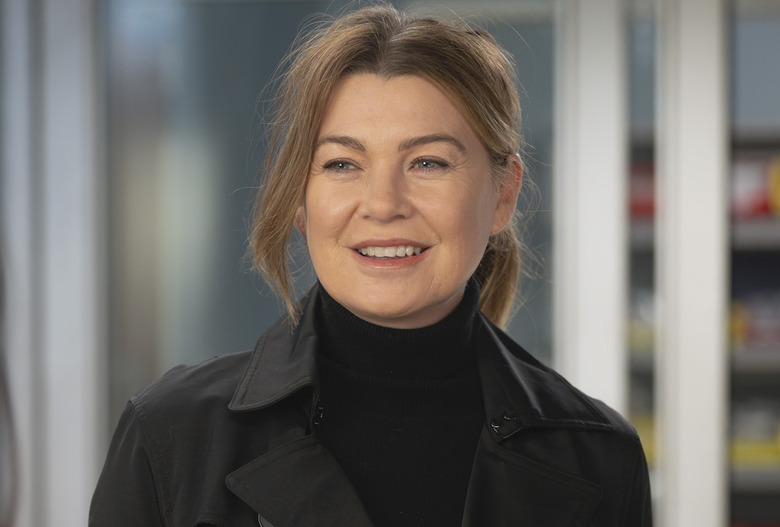 Grey’s Anatomy - “Walk on the Ocean” - Meredith and Amelia work to secure funds for their research while Amelia finds herself at odds with a new attending. Levi runs into someone from his past, and Owen gives Winston advice. Lucas ditches Mika, forcing her to treat a patient alone. THURSDAY, MARCH 28 (9:00-10:01 p.m. EDT) on ABC. (Disney/Anne Marie Fox)
ELLEN POMPEO
