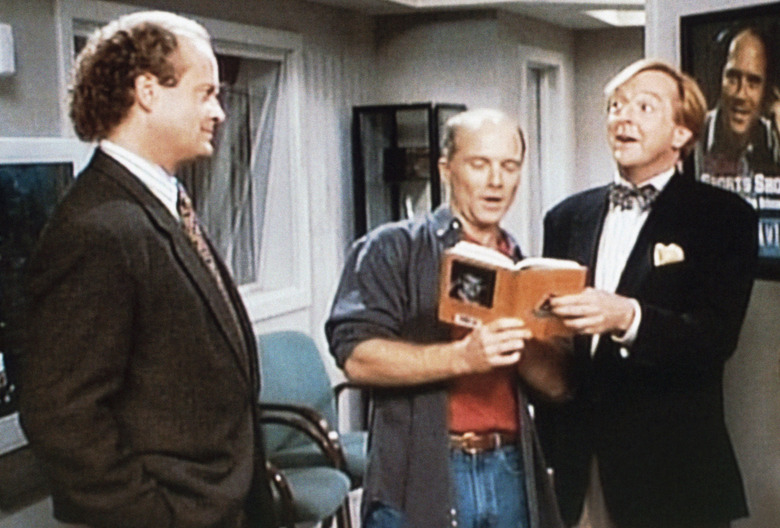 FRASIER, (from left): Kelsey Grammer, Dan Butler, Edward Hibbert, 'Slow Tango in South Seattle', (Se