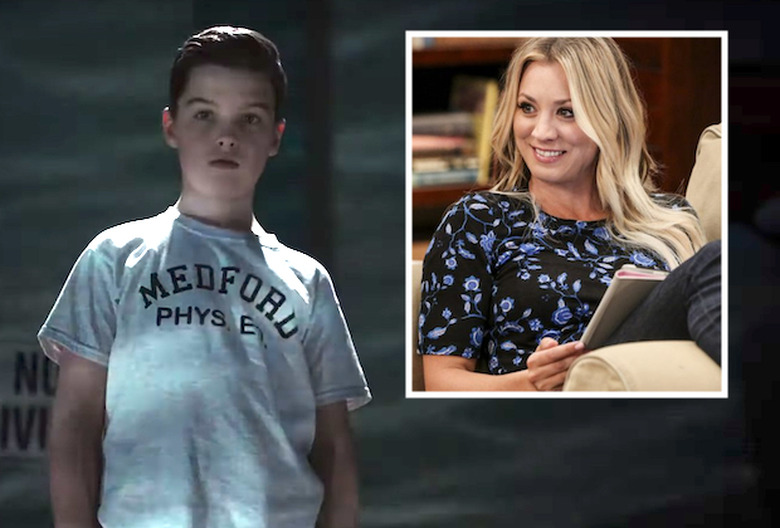 young sheldon kaley cuoco guest star season 3
