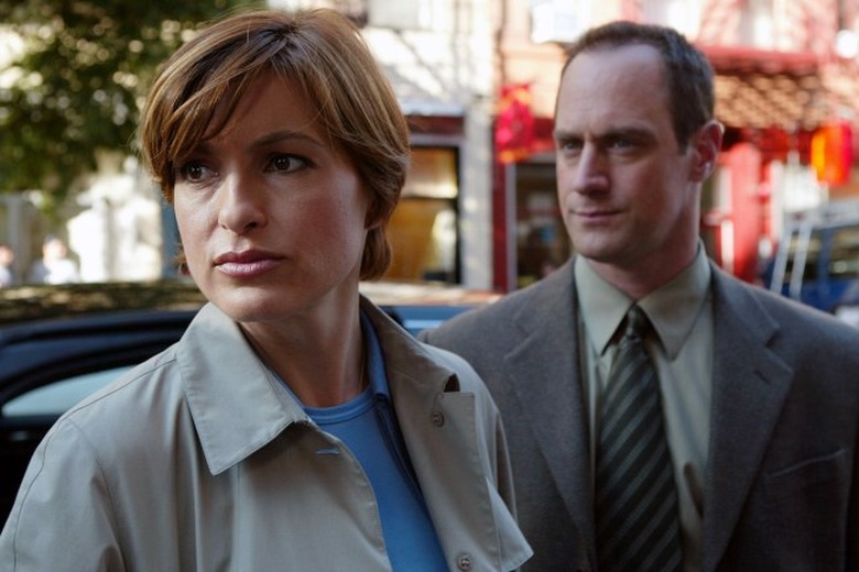 LAW AND ORDER: SPECIAL VICTIMS UNIT, (Tragedy), Mariska Hargitay and Christopher Meloni. 1999-, © N