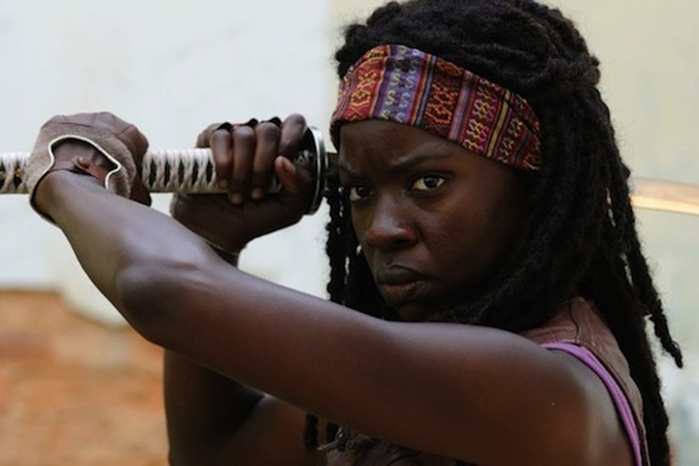 Michonne (Danai Gurira) - The Walking Dead - Season 3, Episode 1 - Photo Credit: Gene Page/AMC