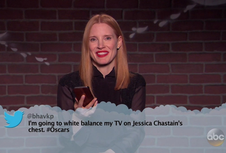 Oscars 2017 Jessica Chastain Mean Tweets