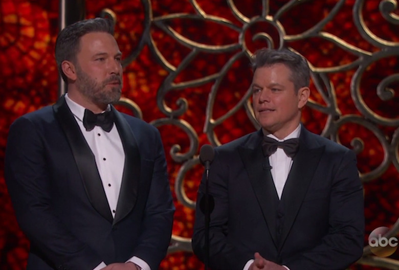 Oscars 2017 Matt Damon And Guest
