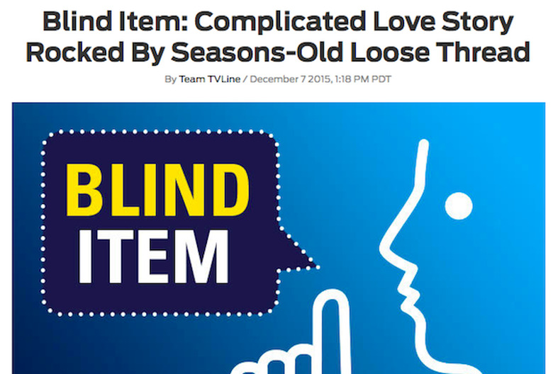 Blind Items Revealed