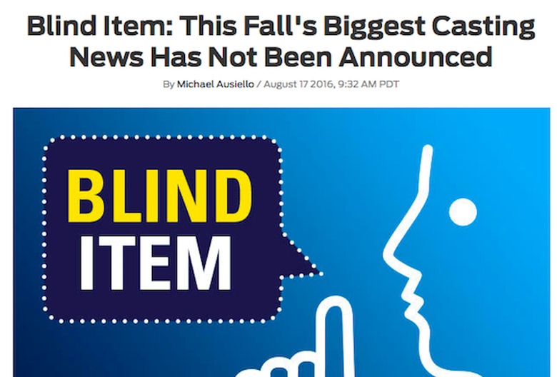 Blind Items Revealed