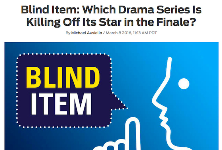 Blind Items Revealed