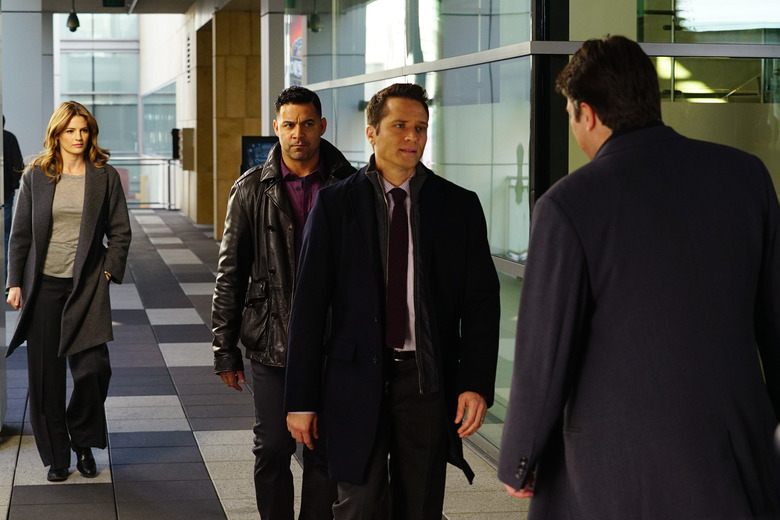 STANA KATIC, JON HUERTAS, SEAMUS DEVER, NATHAN FILLION