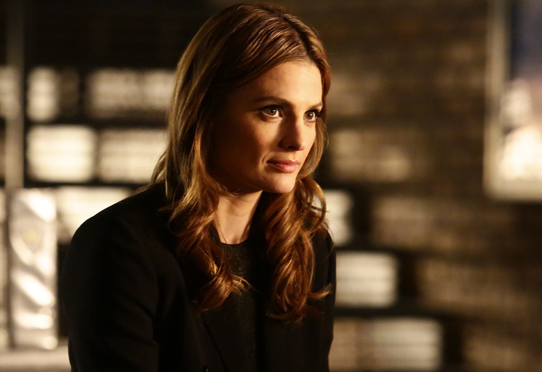Stana Katic Leaving Castle