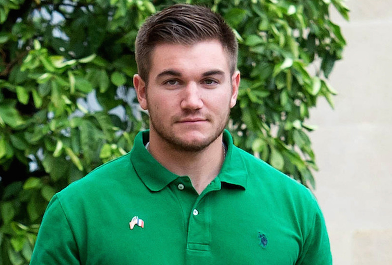 French President Francois Hollande Receives Train Attack Heroes At Elysee Palace