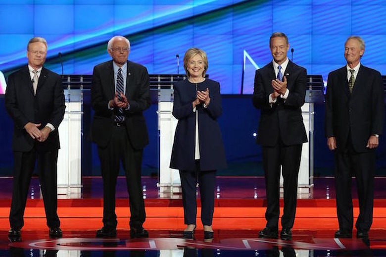 Anderson Cooper in First Democratic Presidential Debate